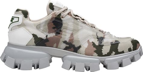 prada grey camo trainers|prada thunder shoes.